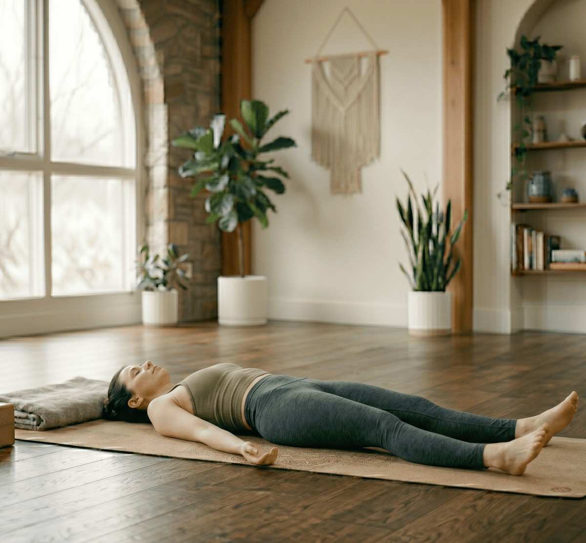 Savasana resting pose